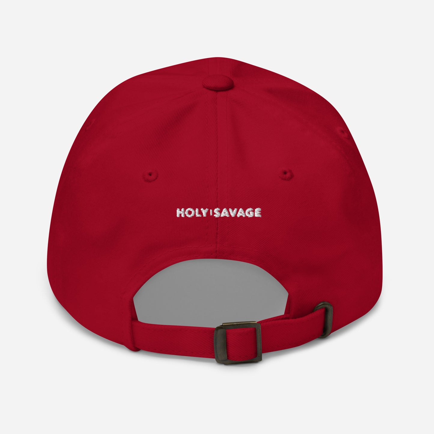 11:11 White Embroidered Dad Cap - Holy Savage