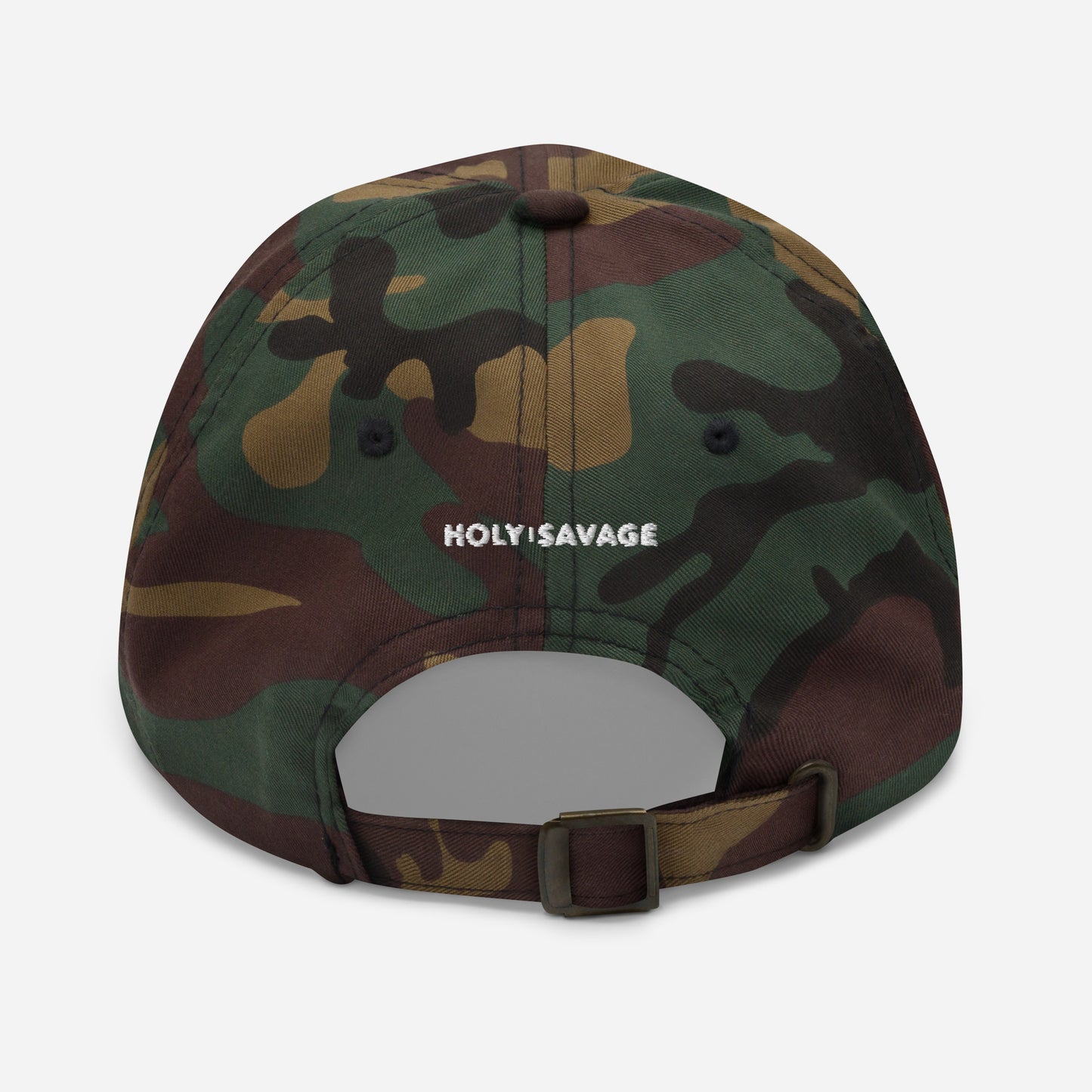 11:11 White Embroidered Dad Cap - Holy Savage