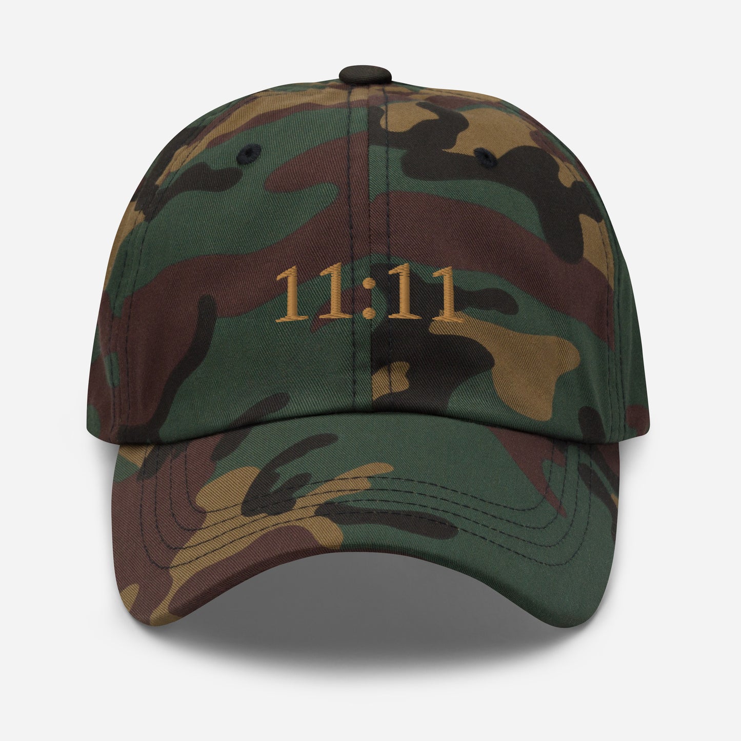 11:11 Gold Embroidered Dad Cap - Holy Savage