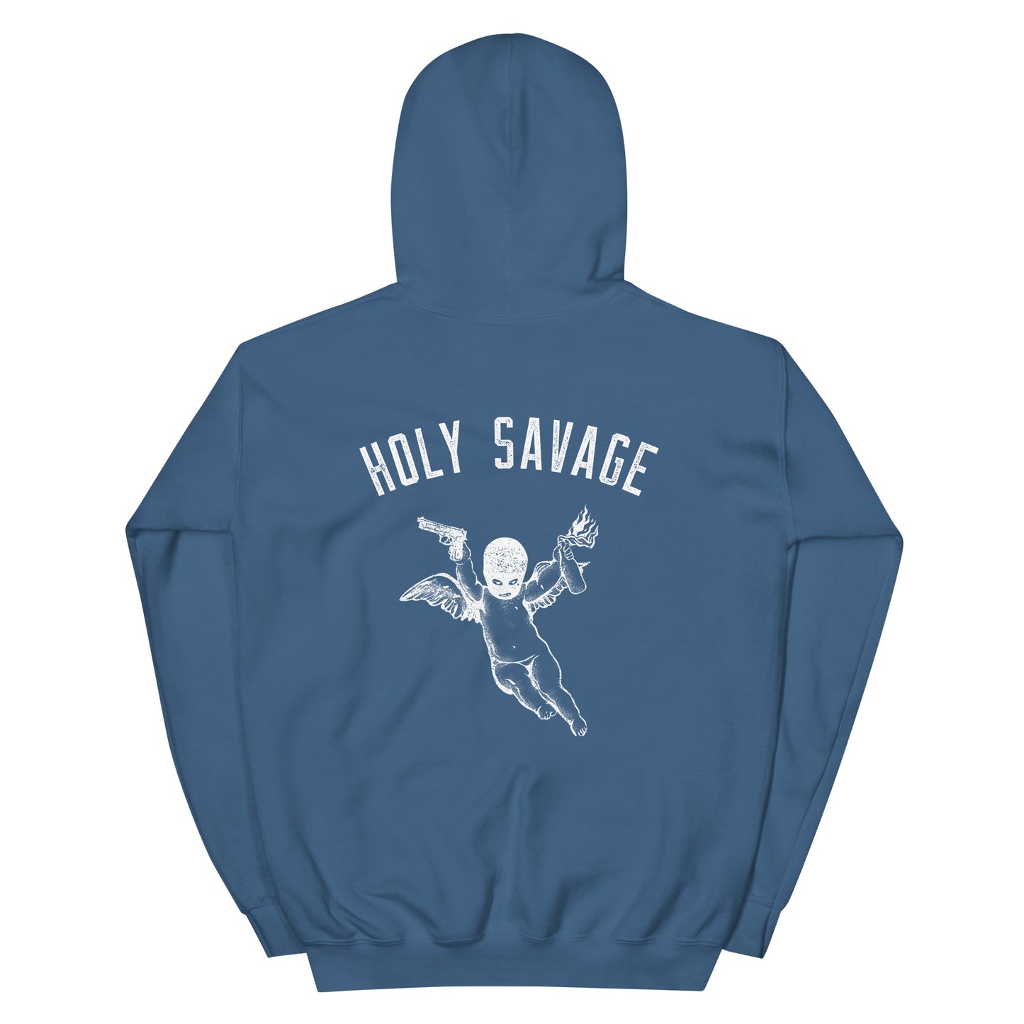 White Holy Savage Unisex Heavy Blend Premium  Hoodie- Holy Savage