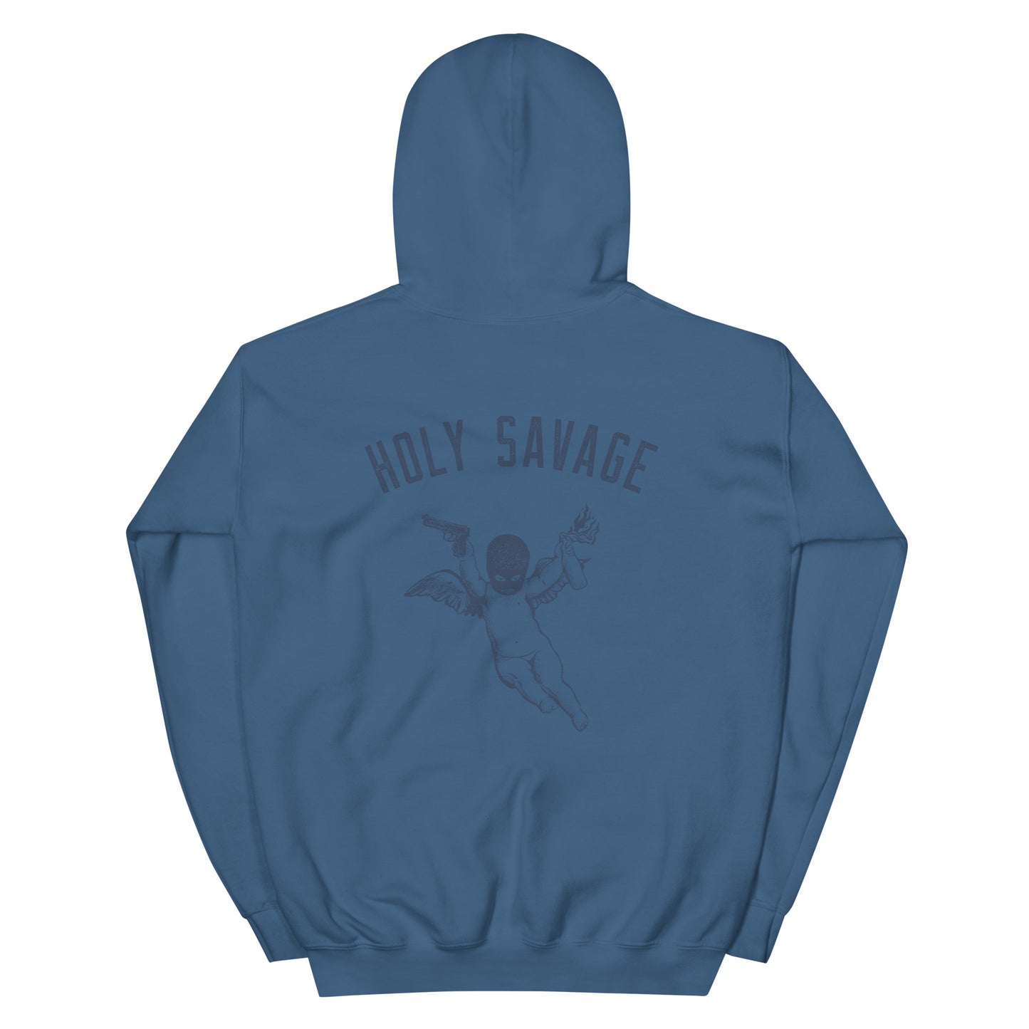 Comfy Classic Hoodie - Holy Savage Deep Blue