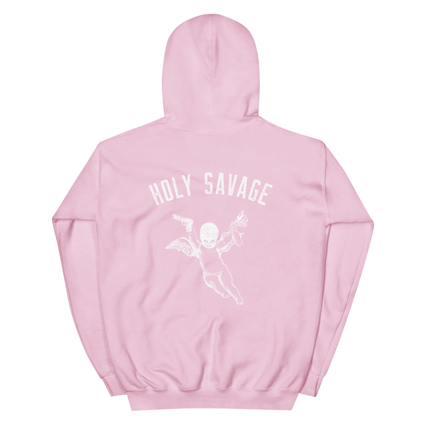 White Holy Savage Unisex Heavy Blend Premium  Hoodie- Holy Savage