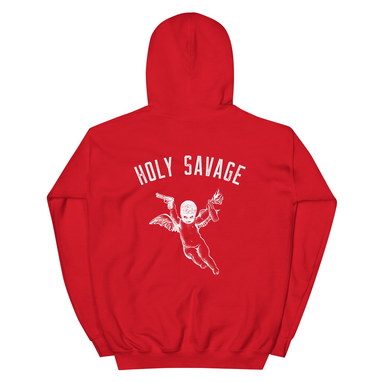 White Holy Savage Unisex Heavy Blend Premium  Hoodie- Holy Savage