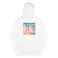 Graphic Premium Comfort Hoodie - Conscious “Elevate” Sky Pink Design by Holy Savage