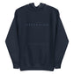 Monochrome Deep Navy Blue Hoodie - Minimalistic 'Ascending' Design - Premium Comfort by Holy Savage